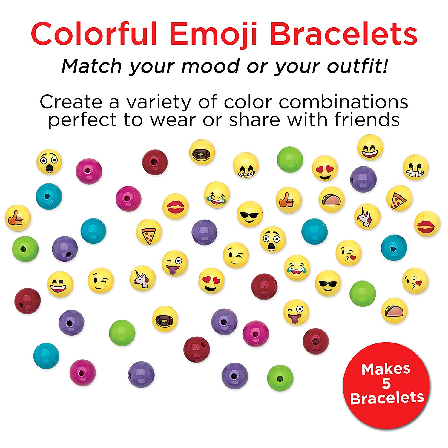 Emoji Bracelet Craft Kit